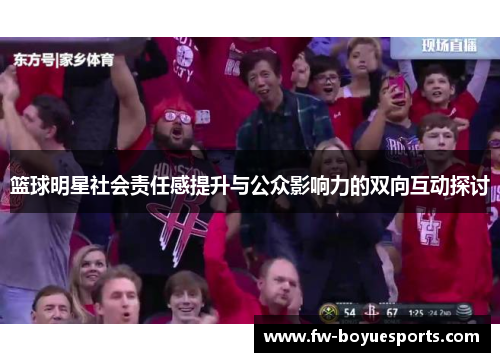 篮球明星社会责任感提升与公众影响力的双向互动探讨 篮球明星社会责任感提升与公众影响力的双向互动探讨
